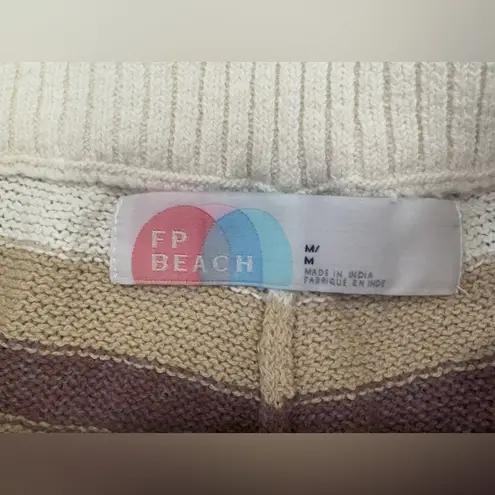 Free People . Striped Woman’s Bottoms in Cream and Brown 🤎🤍