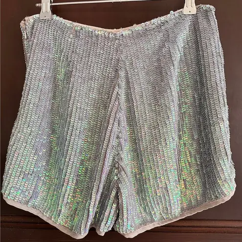 Glamorous | Iridescent Sequin Shorts | Mermaid sequin Hot Pants | Size Small