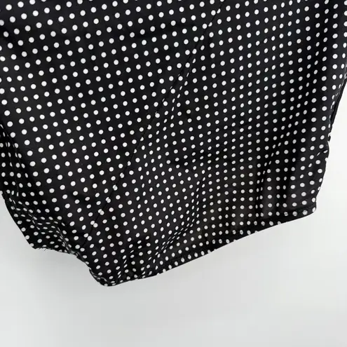 Jantzen Classics Black One Piece Polka Dot Swimsuit Medium