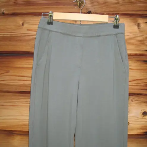 Green Soft Touch Wide Leg Pants Green Size M