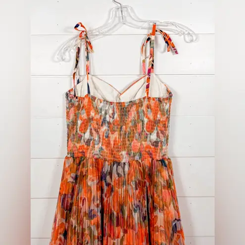 Hutch NEW Brianna Orange Tropical Floral Maxi Dress, Small, MSRP $398