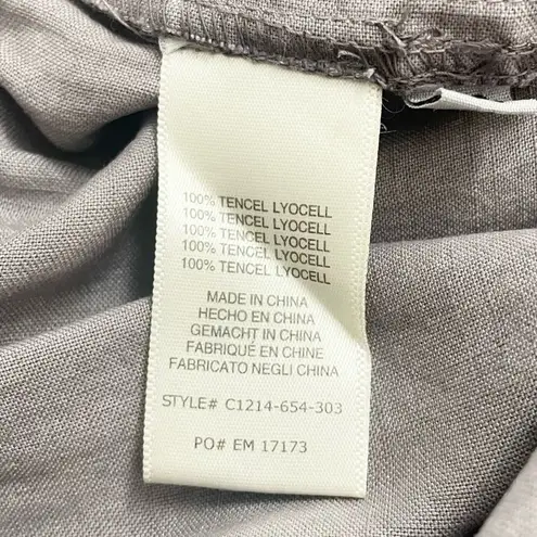 Anthropologie  Cloth & Stone Jenna Cropped Jumpsuit Lavender Gray Tencel Size XS