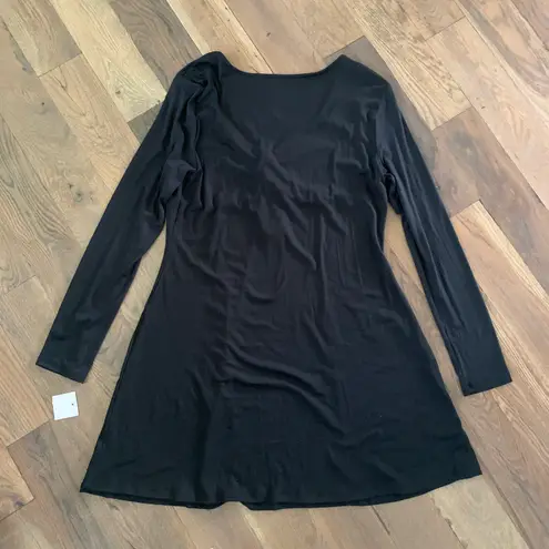 SO Goods For Life Black Fit & Flare Long Sleeve Dress Size XL