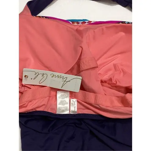 Anne cole New. navy and stripe swimsuit. Size 16W. Retails $119