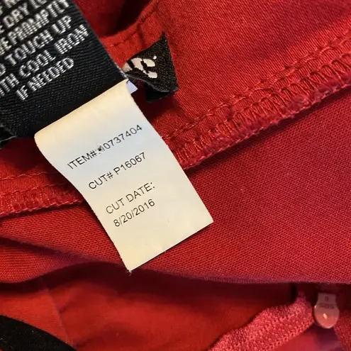 Hot Topic  Red Velvet Skulls Cameo Corset Victorian Rose Dress Gown. Size Medium