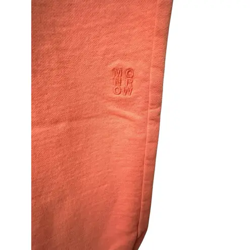 Monrow Women's Coral Drawstring Joggers Small Eco Friendly Logo Pants #U1