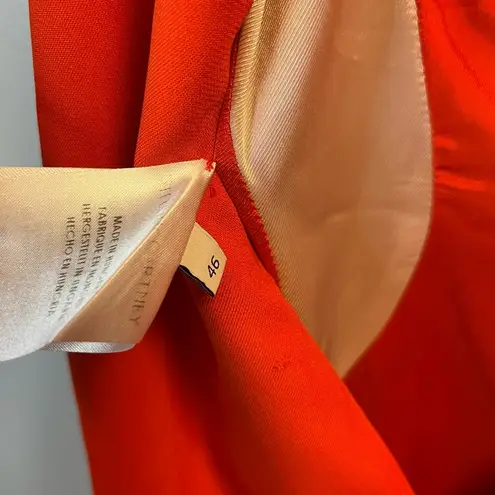 Stella McCartney Dress Contour-Colorblock Sheath Cady Dress Vermillion Sz 46 EUC