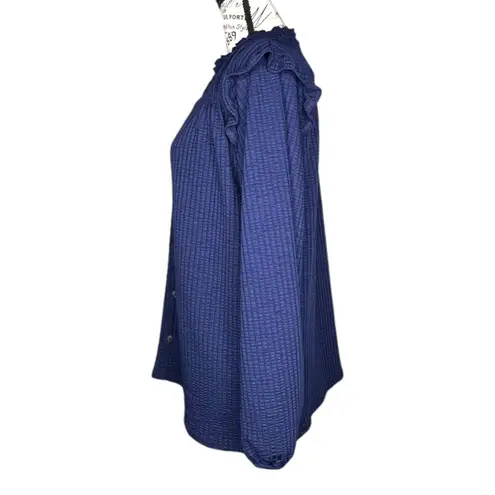 Kaileigh (S) Lev Ruffle Detail Knit Top - Stitch Fix V-Neck Button Front