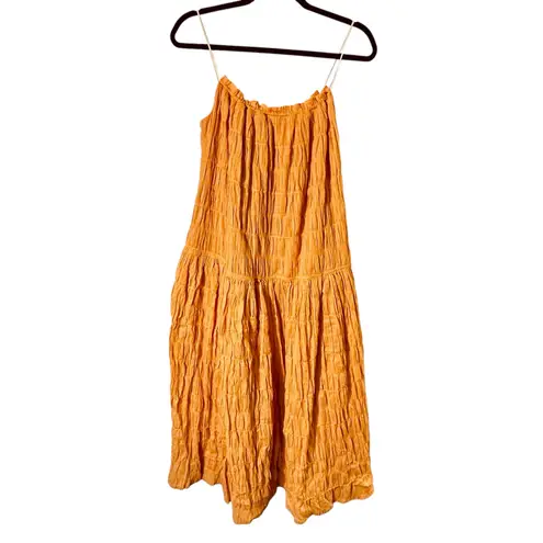 Mon Renn Zest Midi Dress in Papaya New with tag Orange