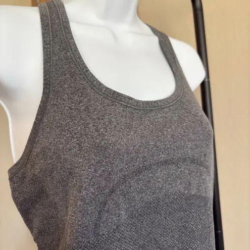 Lululemon Swiftly Tech Racerback Heather Gray Soot Size 8 Running Gym Workout