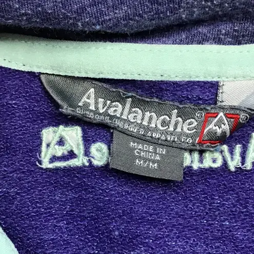 Avalanche Women's Purple Quarter Snap Long Sleeve Pullover Size M Running