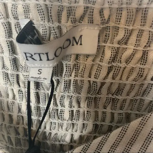 Heartloom NWT 100% Linen Striped Romper Small