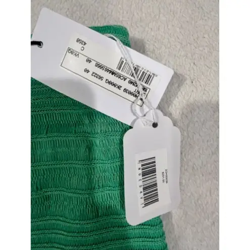 Missoni M Green Open Knit Stripe Sweater Skirt Knee Length NWT Size 40 US 4