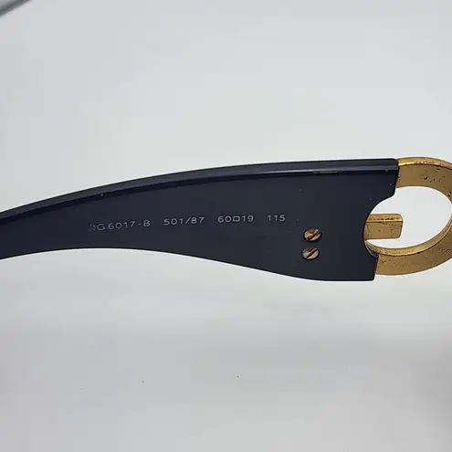 Dolce & Gabbana Black & Gold Sunglasses & Case