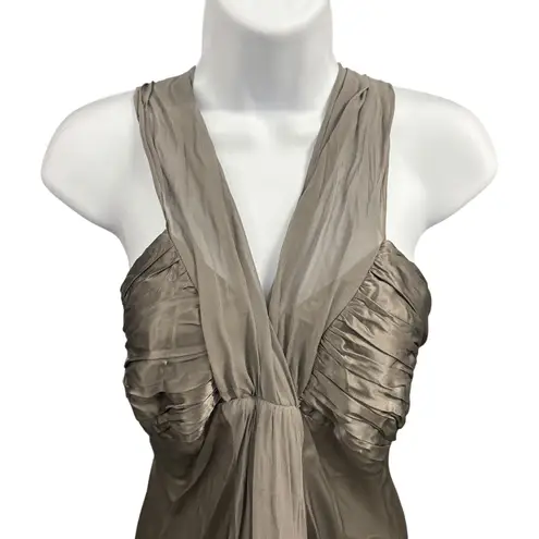 Donna Ricco New York Dress Size 8 Sleeveless Grey Formal Party Cocktail Career