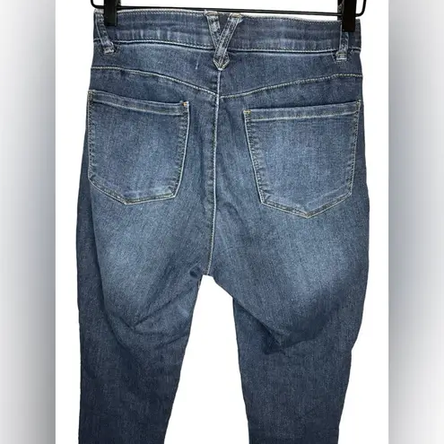 Democracy “Ab” Technology Medium Wash Distressed Skinny Jeans Size 4