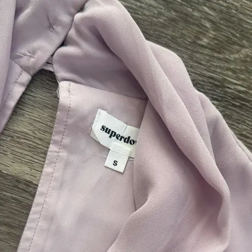 superdown  Soft Purple Long Sleeve Romper Small