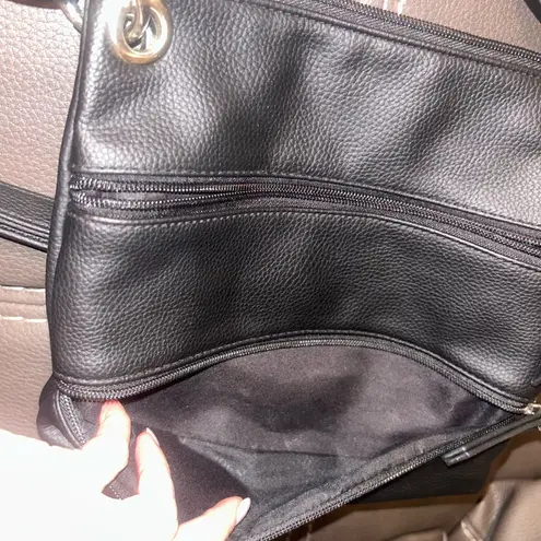 Rosetti Black Leather crossbody/Shoulder Bag with Adjustable Strap - Image 5