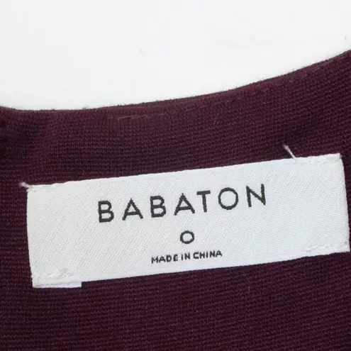 Babaton Aritzia Womens Maroon Marsden Corset Bodycon Midi Dress Size 0 Romantic