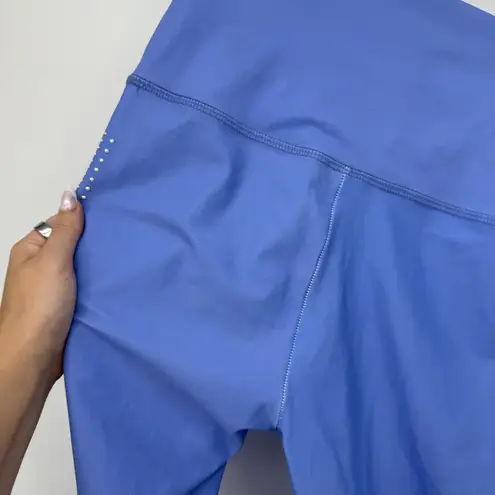 Beach Riot Blue Pearl Embellished Athletic Leggings Fitted Size Large