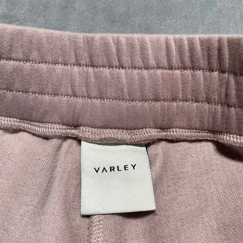 Varley Sweatpants Womens Medium Pink Terry Cloth Athleisure Cozy Casual Lounge