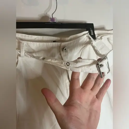 Missguided Plus White Zipper Tactical Cargo WideLeg BaggyLounge Pants Pockets 18