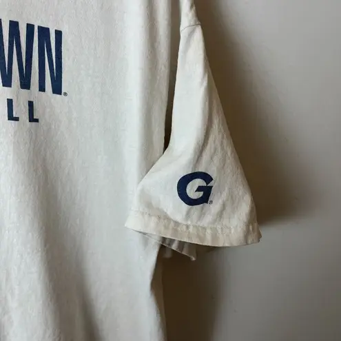 Nike Distressed Georgetown Basketball T Shirt Vintage 90s Extra Large XL White