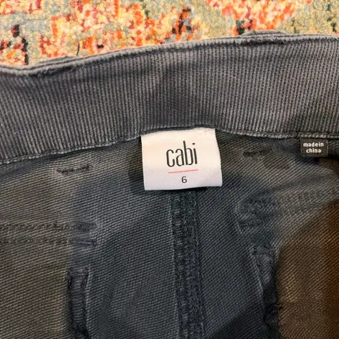 CAbi FINAL PRICE  The Quest Pants Ribbed Gray Skinny Ankle