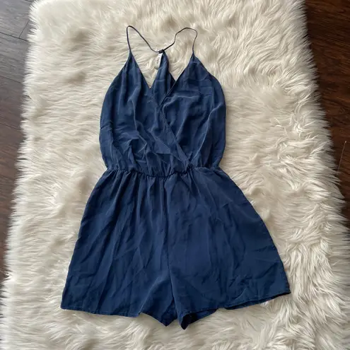 Rory Beca Jaco Silk Drape Wrap Romper