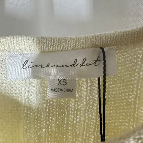 Line and Dot Carra Womens Crochet Maxi Bodycon Dress Size XS Cream