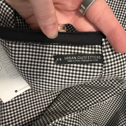 Urban Outfitters  NWT Mini Dress Mock Neck Sleeveless Fitted‎ Black White Medium