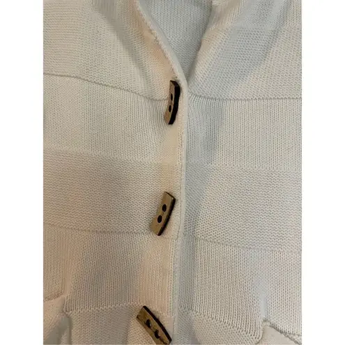 Habitat clothes to live in white button front sweater M