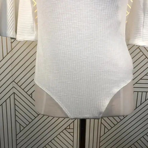 NBD  Seduire Off-the-Shoulder‎ Bodysuit in Ivory