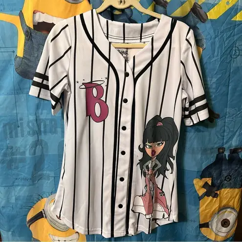 Bratz doll Jersey Top Baseball shirt L White Size L
