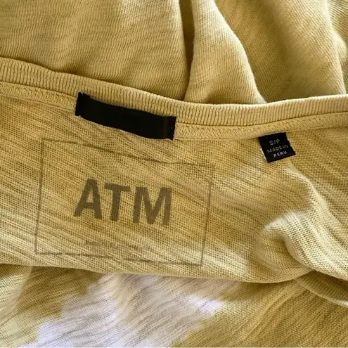 ATM Anthony Thomas Melillo dress cotton slub jersey v neck long sleeve size s/p