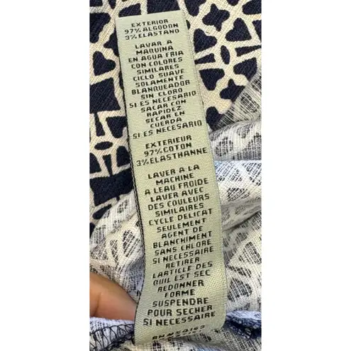 Eliza J Sleeveless Women's Geometric Print Mandarin Collar Sheath Dress Size 8