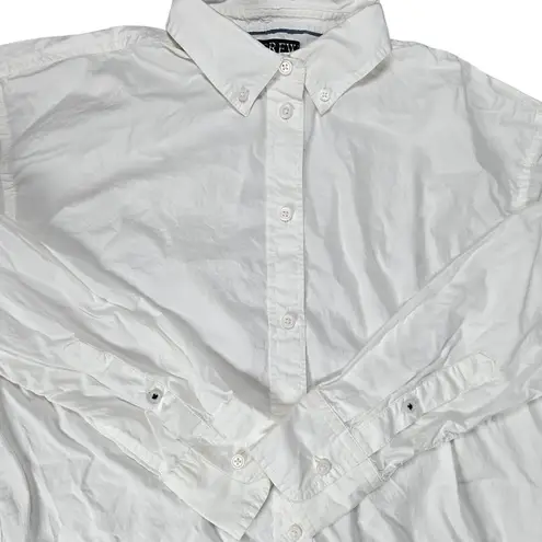 J.Crew  Relaxed-fit washed cotton poplin shirt‎ White 4 AX583