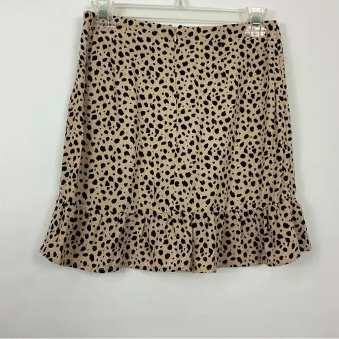 Lottie Moss Pacsun  Cheetah Print Ruffle Skirt‎ Size Small