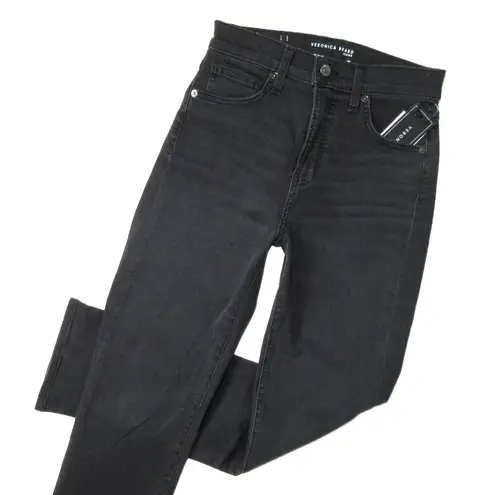 Veronica Beard NWT Ryleigh Slim Straight in Washed Black Stretch Jeans 26 / 2