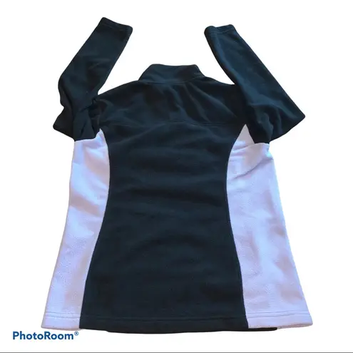 Brooks Brothers 346 Black 1/4 Zip Fleece Pullover