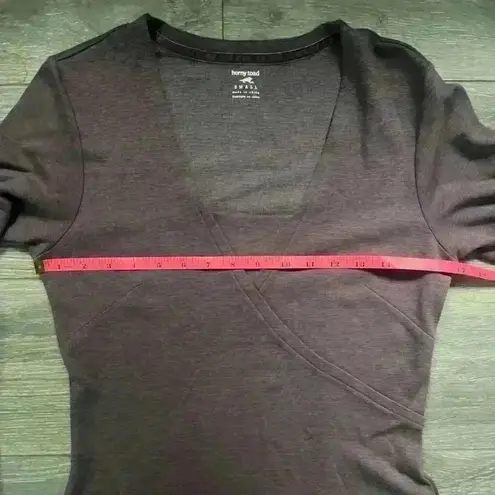 Horny Toad Faux Wrap Mauve Dress Long Sleeves Knee Length Size S