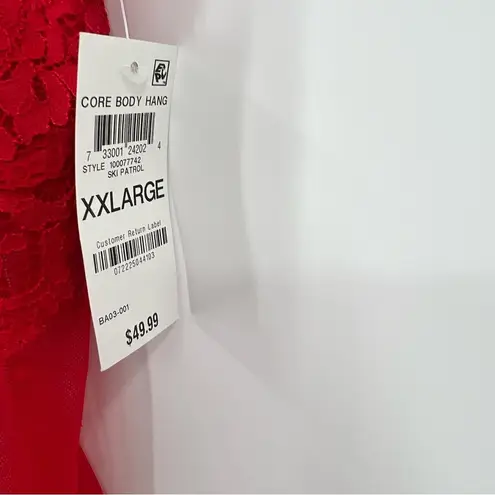 INC International Concepts Bodysuit in Ski Pistol Red Size XXL NEW