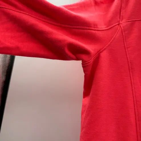 Under Armour HeatGear Hot Pink Long Sleeve 1/2 Zip Activewear Jacket Sz M