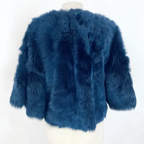 Club Monaco  collection dyed lamb fur pullover