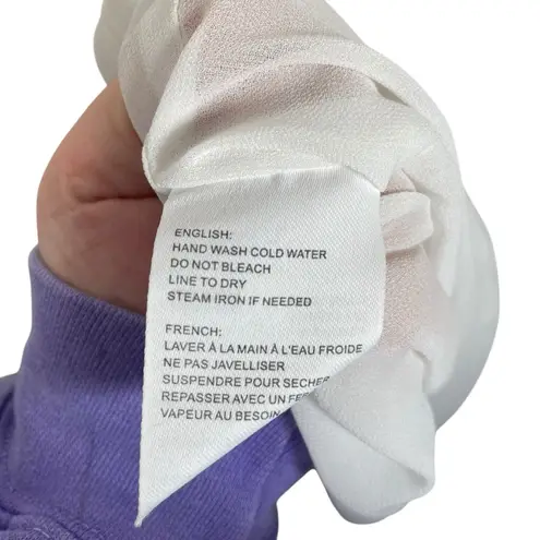 Elodie NWT Women’s Ruched Floral Ruffle Pastel Mini Dress Multicolor Sz L