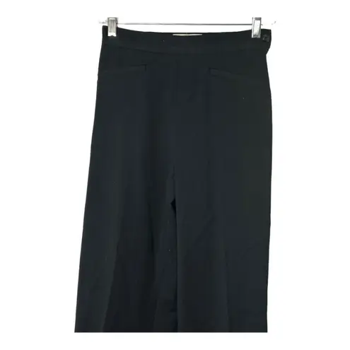 Cache Y2K  Black Flat Front High-Waisted Pants Wide Leg Women's 4 USA