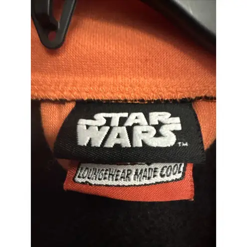 The Robe Factory Star Wars Women’s L/XL Belted Pockets Lounging Robe Black RARE Size L