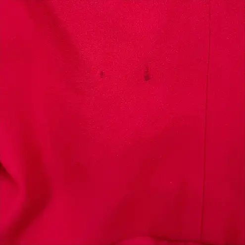 Vintage 90s Red Beaded Collar Formal Prom Dress Size 10