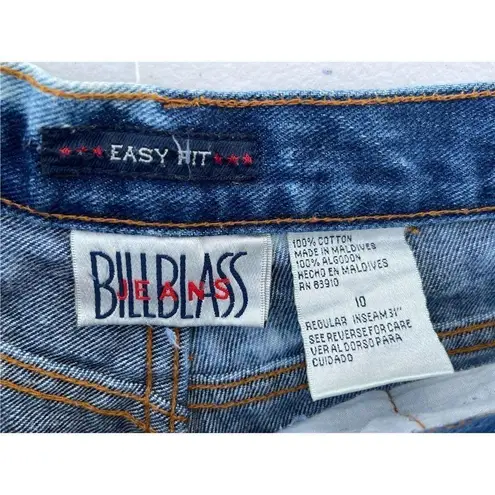 Bill Blass Vintage  Cutoff Bleached Denim Jean Shorts Size 10 / 30 100% Cotton