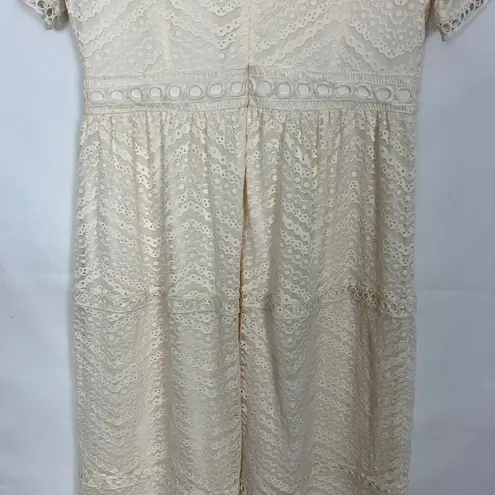 Hope Ave Lace Cottagecore Boho Lace Maxi Dress Womens Large Regency Fairy Garden